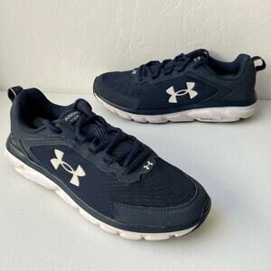 Under Armour Sneakers Men's 8.5 Blue Charged Assert 9 Running Shoes Mesh Lace-Up